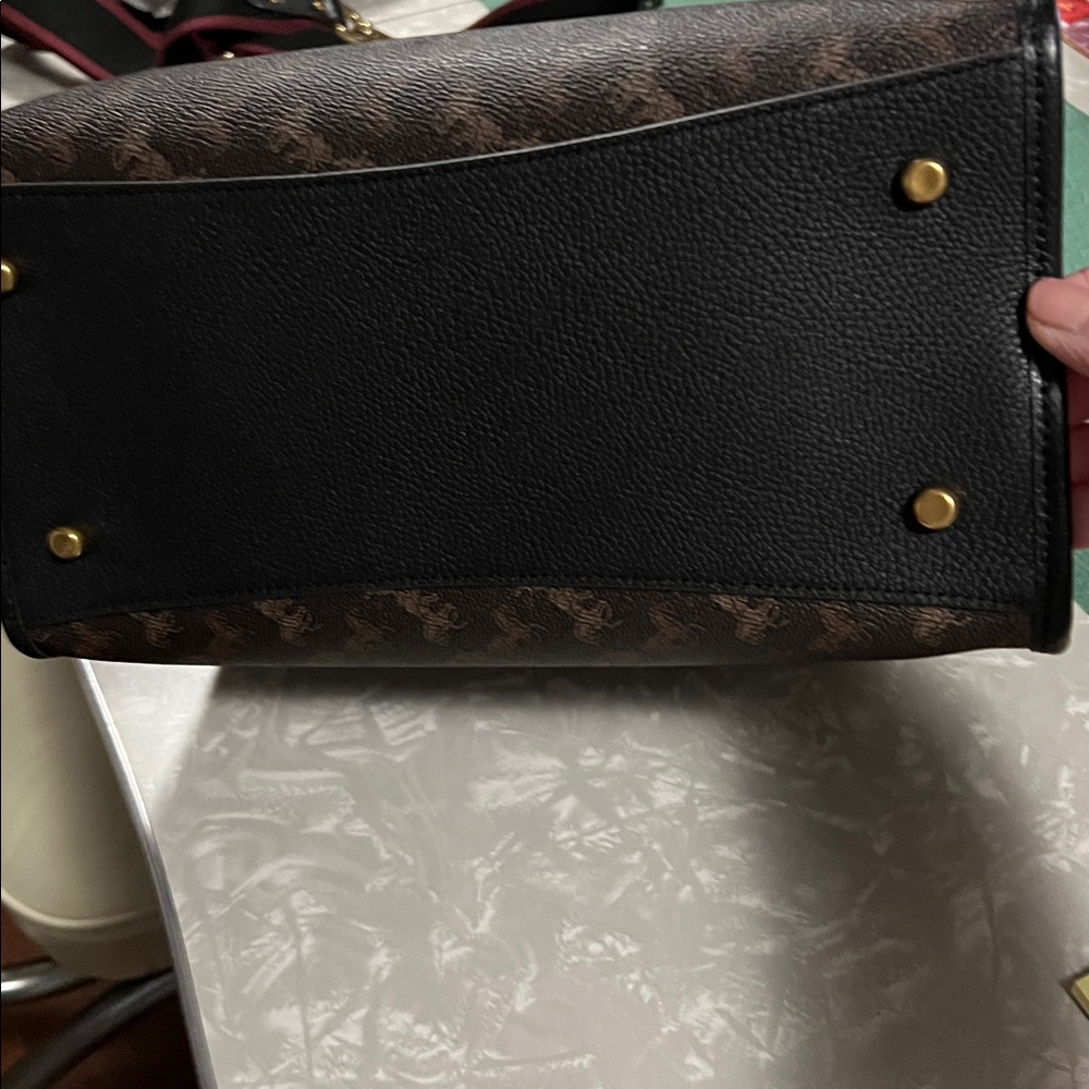 Coach Black and Brown Monogram Briefcase - Picture 6 of 6